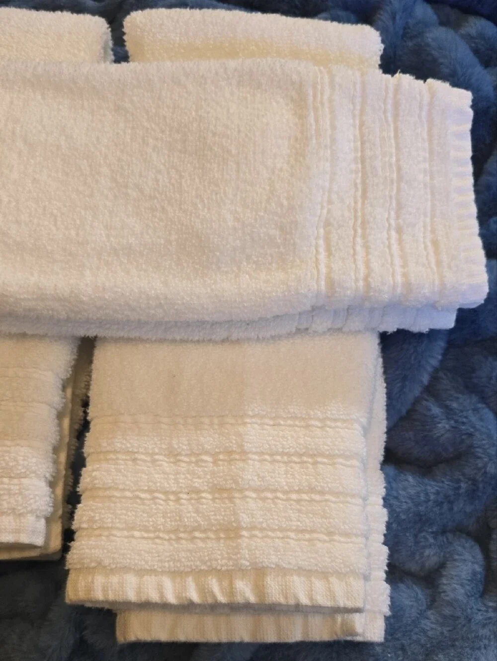 Fluffy! Hotel Collection White Microcotton Hand Towels - Set of 3